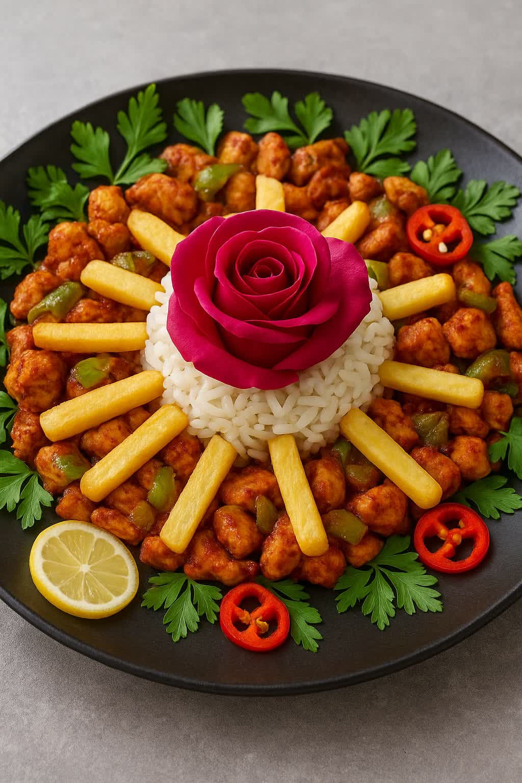 Saçta Tavuk Kavurma